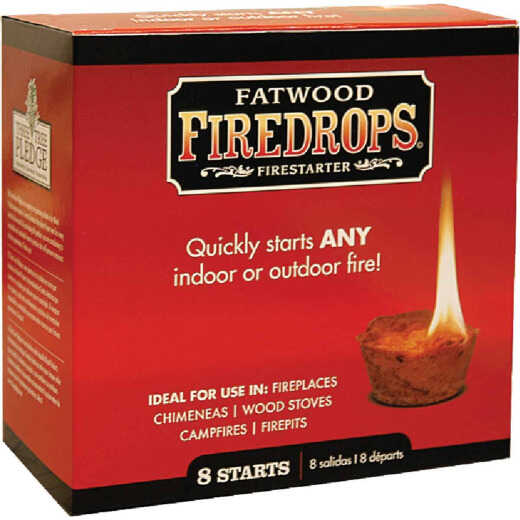 Fatwood Firedrops Fire Starter (8-Pack)