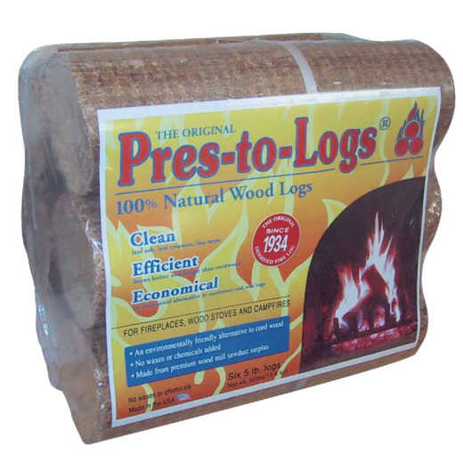 Lignetics Pres-to-Log 2-Hour Fire Log (6-Pack)